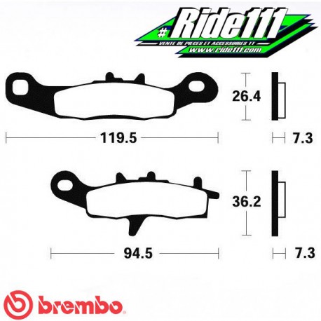 Plaquettes de frein avant ou arrière BREMBO KAWASAKI 85 KX 