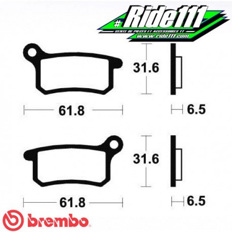 Plaquettes de frein avant ou arrière BREMBO KTM 65 SX 