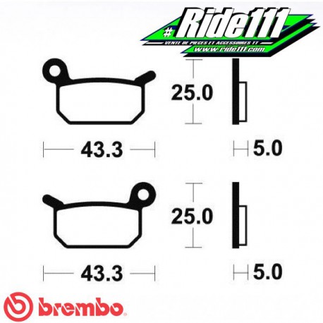 Plaquettes de frein avant ou arrière BREMBO KTM 50 SX 