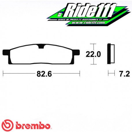 Plaquettes de frein avant ou arrière BREMBO YAMAHA 80 YZ jusqu'à 1989