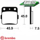 Plaquettes de frein avant ou arrière BREMBO KAWASAKI 65 KX 