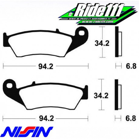 Plaquettes de frein avant ou arrière NISSIN BETA 250 à 525 RR Enduro