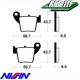 Plaquettes de frein avant ou arrière NISSIN HM 125-250 CR-E 