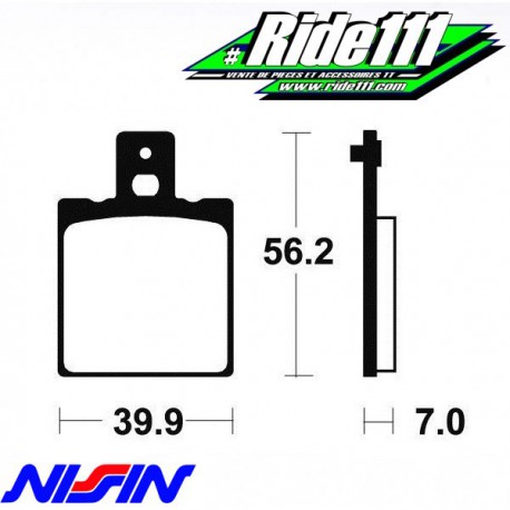 Plaquettes de frein avant ou arrière NISSIN HUSQVARNA 125 CR 