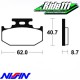 Plaquettes de frein avant ou arrière NISSIN KAWASAKI 125-250 KX 