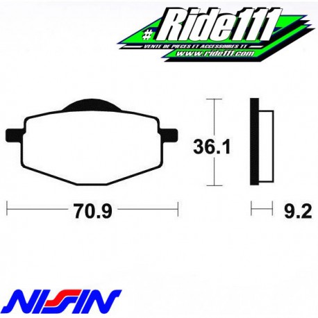 Plaquettes de frein avant ou arrière NISSIN YAMAHA 600 TT 