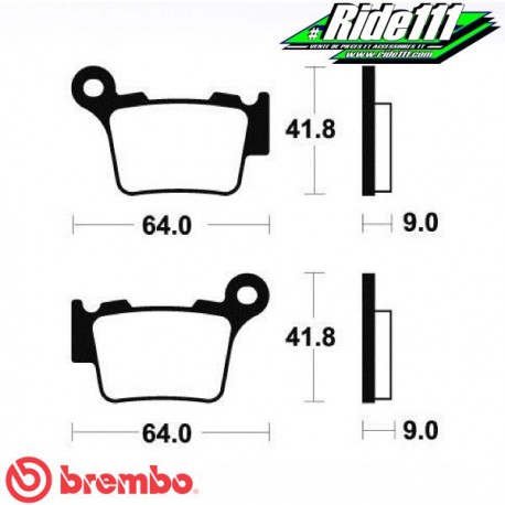 Plaquettes de frein avant ou arrière Première Monte BREMBO HUSQVARNA 125-501 TC-TE-FC-FE 