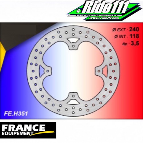 Disque de frein avant ou arrière France EQUIPEMENT HONDA 250 CR