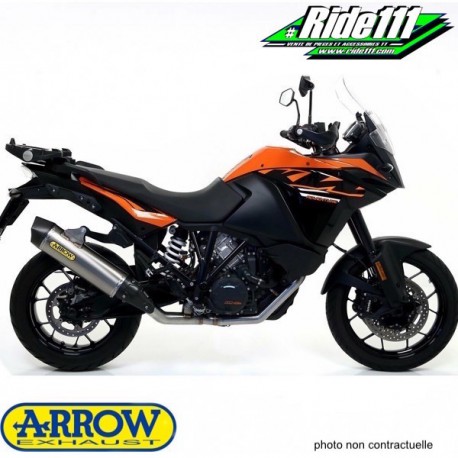 Silencieux d'échappement ARROW MAXI RACE TECH Titane KTM 1190 ADVENTURE à partir de 2013