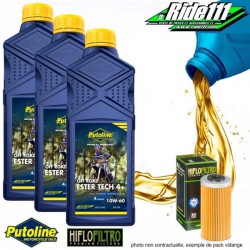 Pack vidange PUTOLINE Ester Tech Off Road 4+ 10w60 GAS-GAS 450 EC-F 