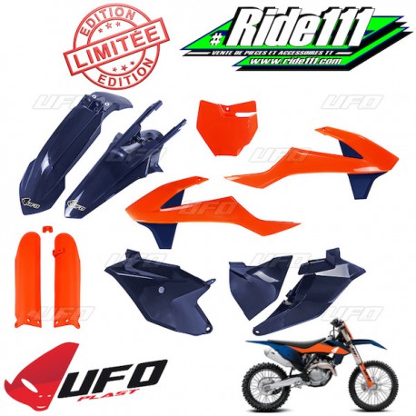 Kit plastiques UFO Bleu / Orange KTM  85 SX 2018 à 2020