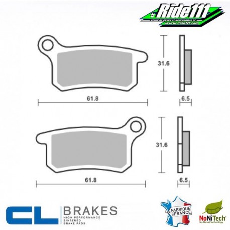 Plaquettes de frein avant ou arrière CL BRAKES KTM 65 SX   