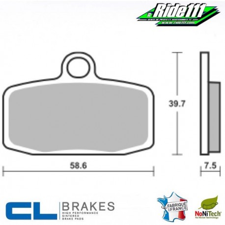 Plaquettes de frein avant ou arrière CL BRAKES KTM 85 SX    Avant ou Arrière::Avant