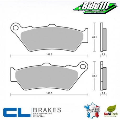 Plaquettes de frein avant CL BRAKES BMW F 800 GS  