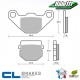 Plaquettes de frein avant CL BRAKES  KAWASAKI 125 KMX  