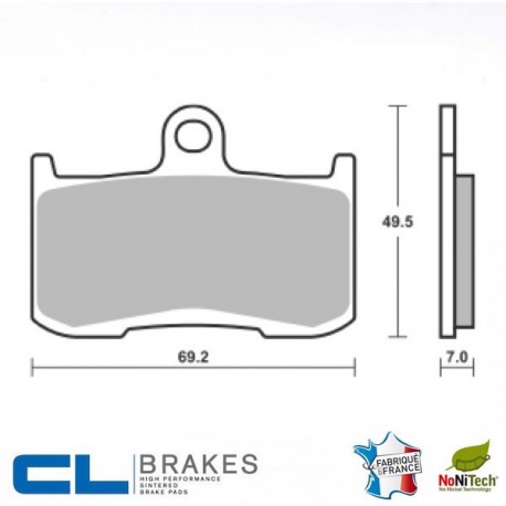 Plaquettes de frein avant CL BRAKES TRIUMPH 1050 TIGER  