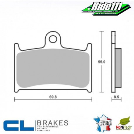 Plaquettes de frein avant CL BRAKES TRIUMPH 1200 TIGER  