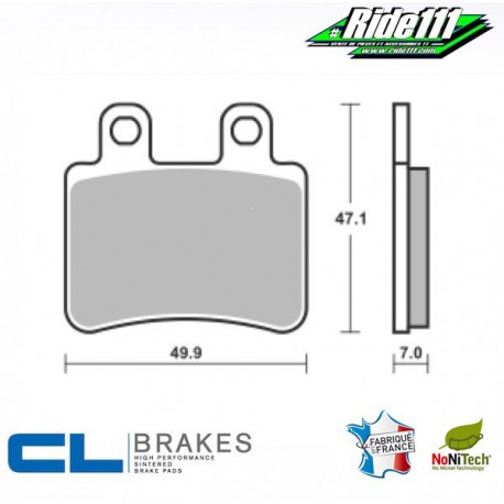 Plaquettes de frein avant CL BRAKES  YAMAHA XT 125 R  