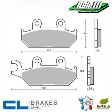 Plaquettes de frein avant CL BRAKES  YAMAHA XTZ 660 TENERE  