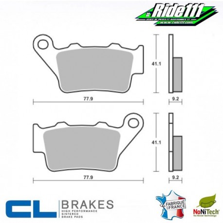 Plaquettes de frein arrière CL BRAKES BMW F 800 GS  