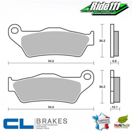 Plaquettes de frein arrière CL BRAKES  BMW R 1100 GS  