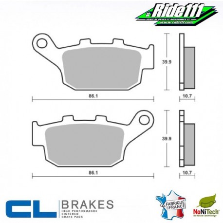 Plaquettes de frein arrière CL BRAKES HONDA XL 600 V TRANSALP  