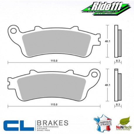 Plaquettes de frein arrière CL BRAKES HONDA XL 1000 V VARADERO  