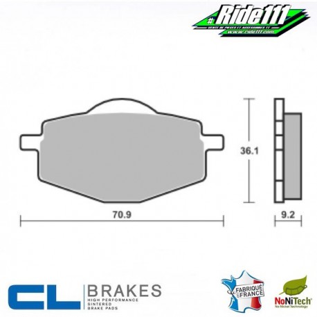 Plaquettes de frein arrière CL BRAKES  YAMAHA XT 600 E  