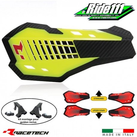 Protèges mains RACETECH HP2 universel Fluo 