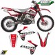 Kit déco BLACKBIRD DREAM 4 GAS-GAS 125-200-250-300 EC   Elément:Kit déco -:Rouge