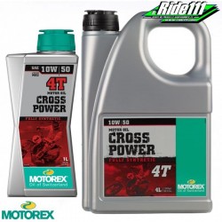 Huile moteur MOTOREX CROSS POWER 4T 10W50  100% synthétique