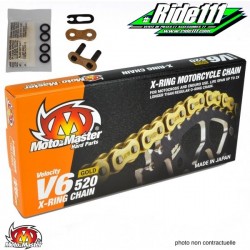 Chaine MOTO MASTER 520 V6 X-Ring (Joints toriques en X) 120 maillons à
+ 2
