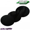 Kit 3 plaques numéro ovales CEMOTO noires