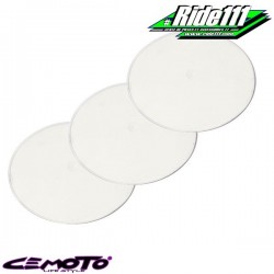Kit 3 plaques numéro ovales CEMOTO blanches à
+ 2
