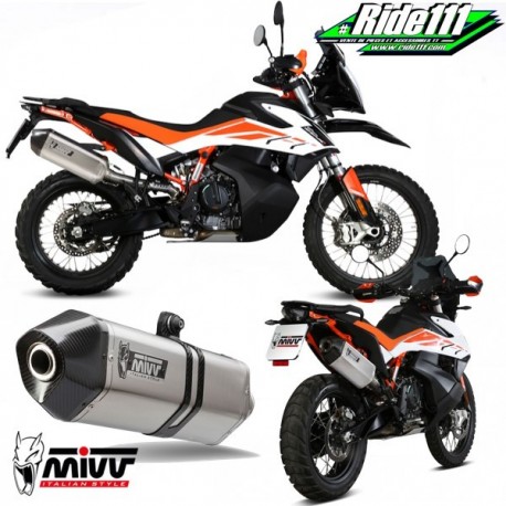 Silencieux MIVV Speed Edge Inox / embout carbone KTM 890 ADVENTURE R à
+ 2
