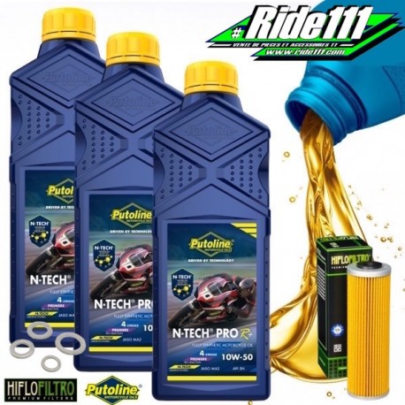 Pack vidange PUTOLINE NANO TECH Pro R+ 10w-50 KTM 790 ADVENTURE à
+ 2
