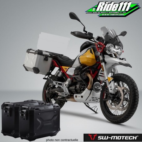 Kit valises SW-MOTECH TRAX Adventure Noires MOTO GUZZI V85 TT à
+ 2
