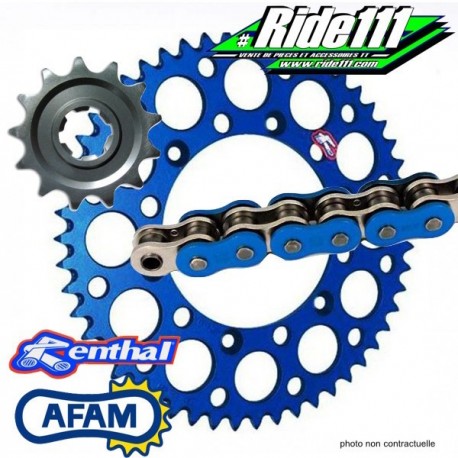 Kit Chaine Alu  Factory Bleu HUSABERG 125 à 501 Enduro TE et FE   à
+ 2
