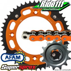 Kit chaine SUPERSPROX Bi-Matière Full orange KTM  1190 ADVENTURE   à
+ 2
