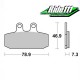 Plaquettes de frein SBS arrière MOTO GUZZI V85 TT à
+ 2
