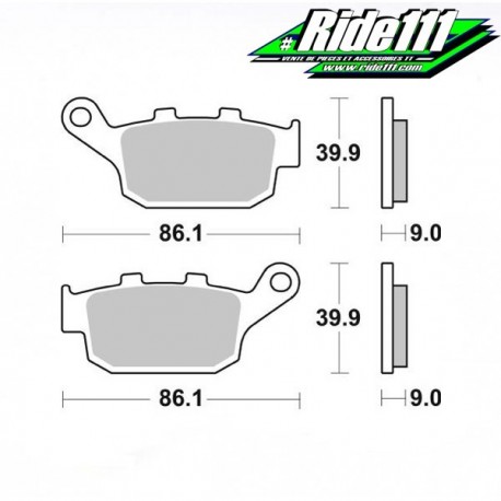 Plaquettes de frein SBS arrière KAWASAKI Versys 650 à
+ 2
