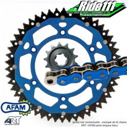 Kit chaine Bi-Matière ART / AFAM joints toriques Bleu TM 125 / 144 EN ENDURO    à
+ 2
