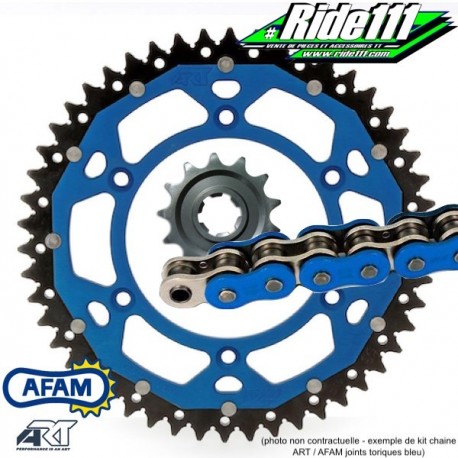 Kit chaine Bi-Matière ART / AFAM joints toriques Bleu TM 125 / 144 EN ENDURO    à
+ 2
