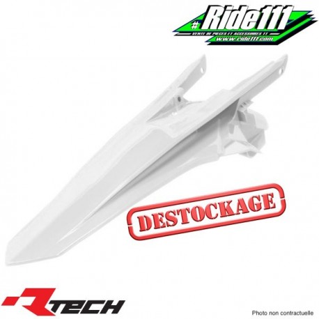 Garde boue arrière R-TECH Blanc KTM 125 SX 16-17, 250 à 450 SXF 16-17, 250 SX 2017 