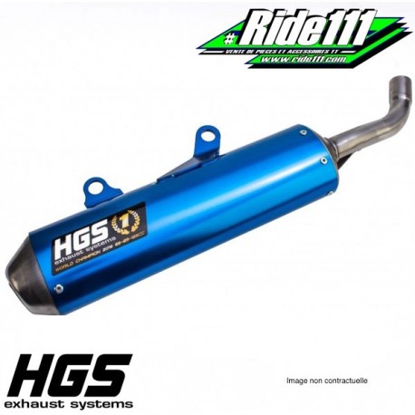 Silencieux HGS Alu anodisé YAMAHA 125 YZ  