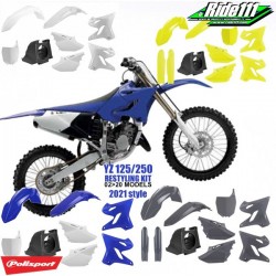 Kit plastiques restylé YAMAHA 125 et 250 YZ Look 2021