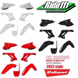 Kit plastiques restylé HONDA 125 et 250 CR Look 2022  à
+ 2
