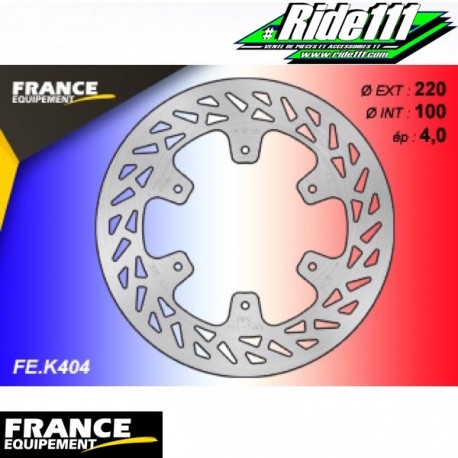 Disques de frein FRANCE EQUIPEMENT type origine KAWASAKI 250 KX   Avant ou Arrière::Arrièreà
+ 2
