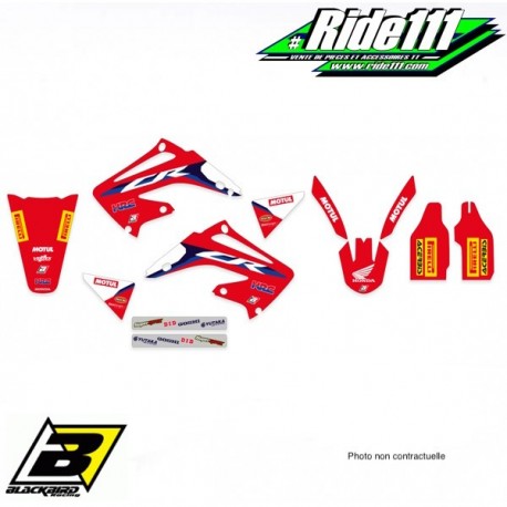 Kit déco ou housse de selle BLACKBIRD HONDA HRC 125 et 250 CR   Elément:Kit déco