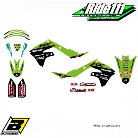 Kit déco ou Housse de selle BLACKBIRD KAWASAKI RACING TEAM 250 KX-F  Elément:Kit déco